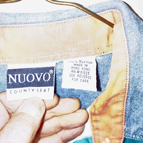 Vtg County Seat Nuovo Shirt Womens Small Striped Casual Button Up Western - Picture 4 of 7